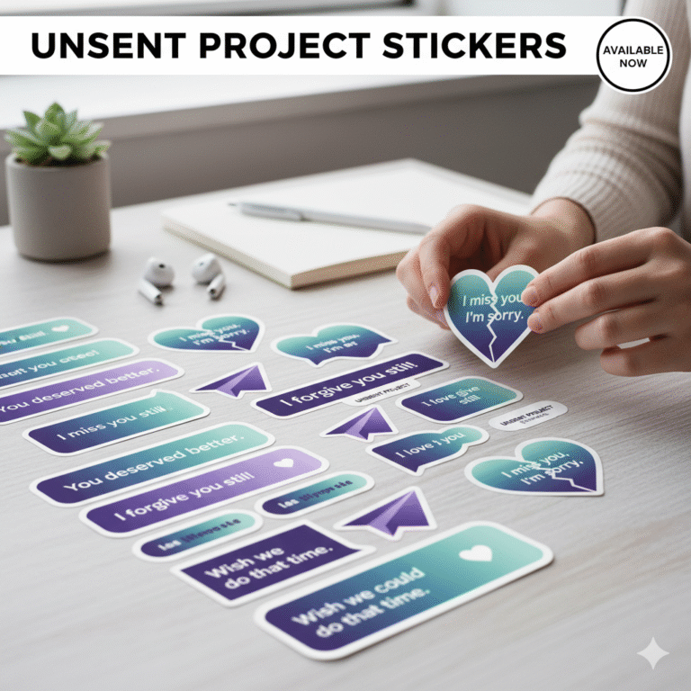 Unsent Project Stickers