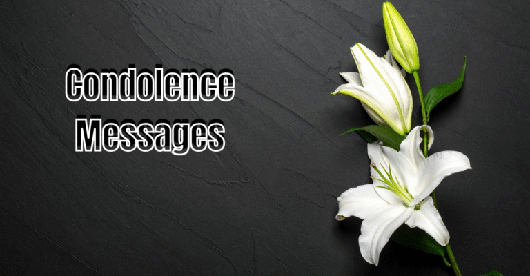 Condolence Messages