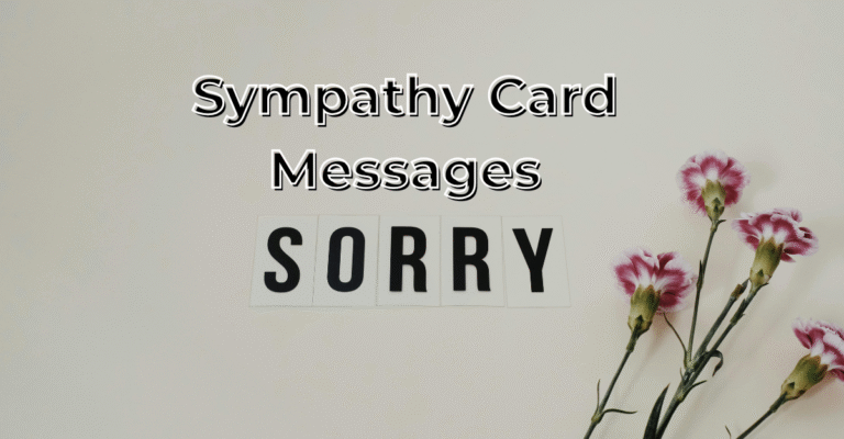 Sympathy Card Messages