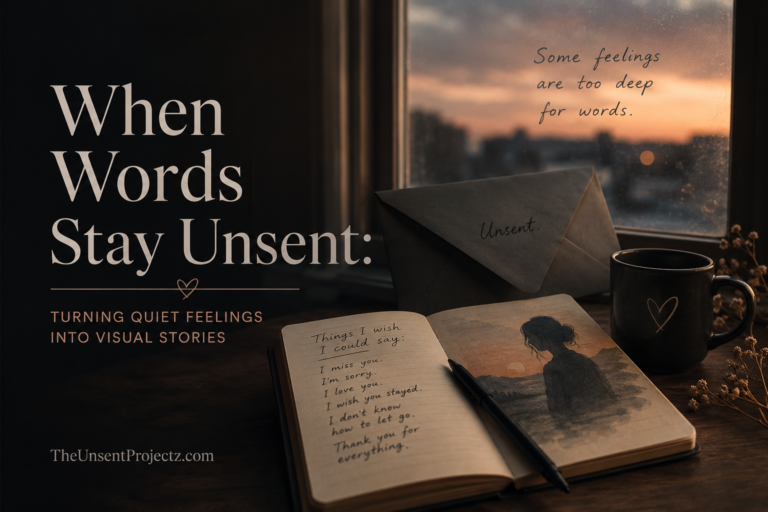 When Words Stay Unsent: Turning Quiet Feelings Into Visual Stories